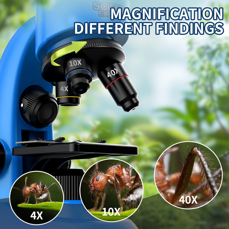 میکروسکوپ 1600X برابر تک چشمی