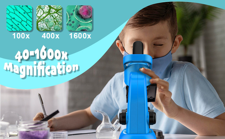میکروسکوپ 1600X برابر تک چشمی